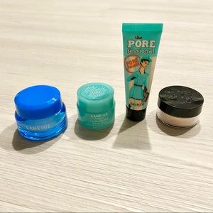 Laneige Lip—Benefit Primer—KVD Powder